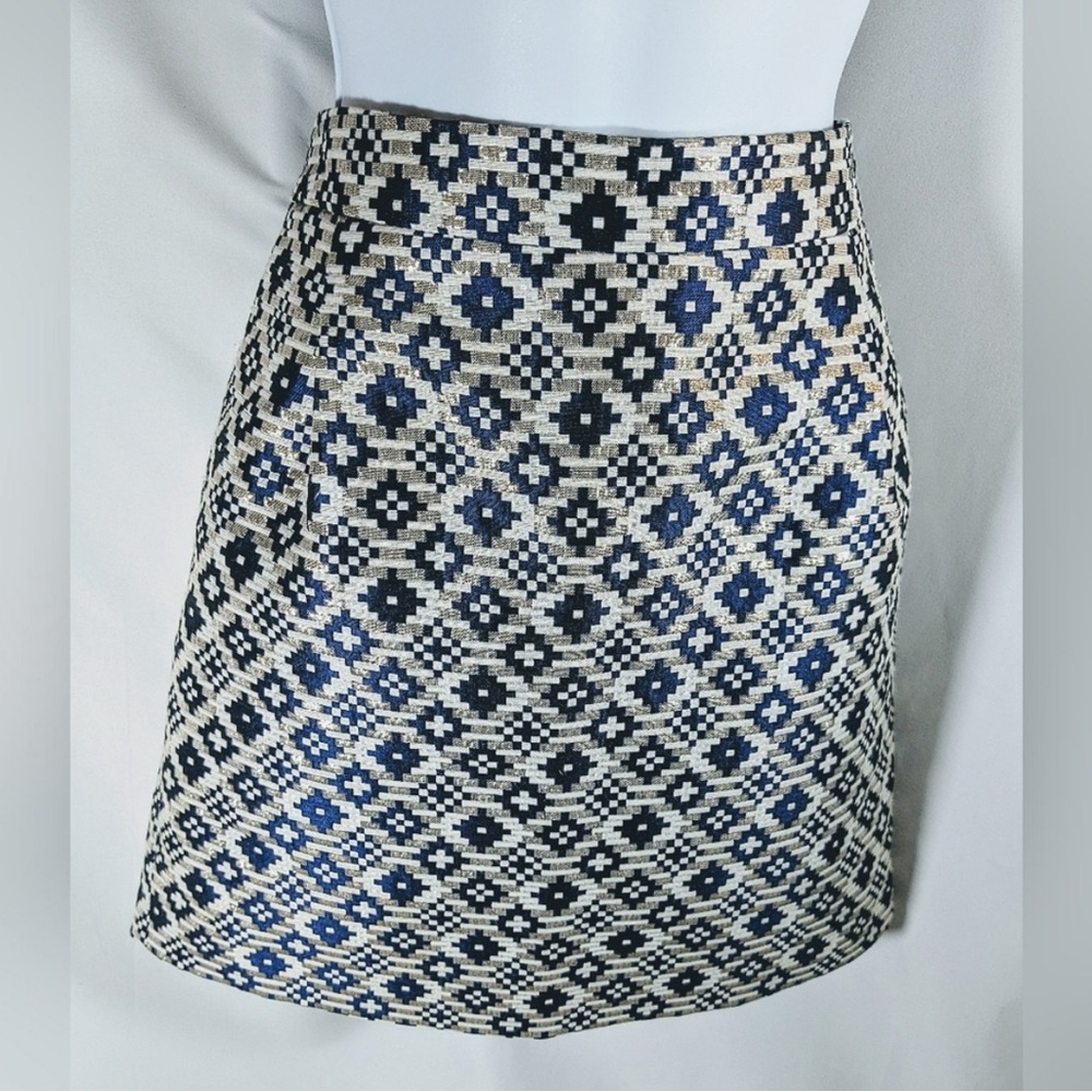 J Crew Jacquard/Geometric Patterned Skirt